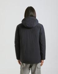 Long jacket with hood
