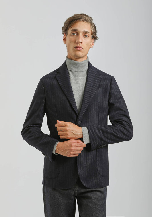 Giacca misto lana|Colore:Blue