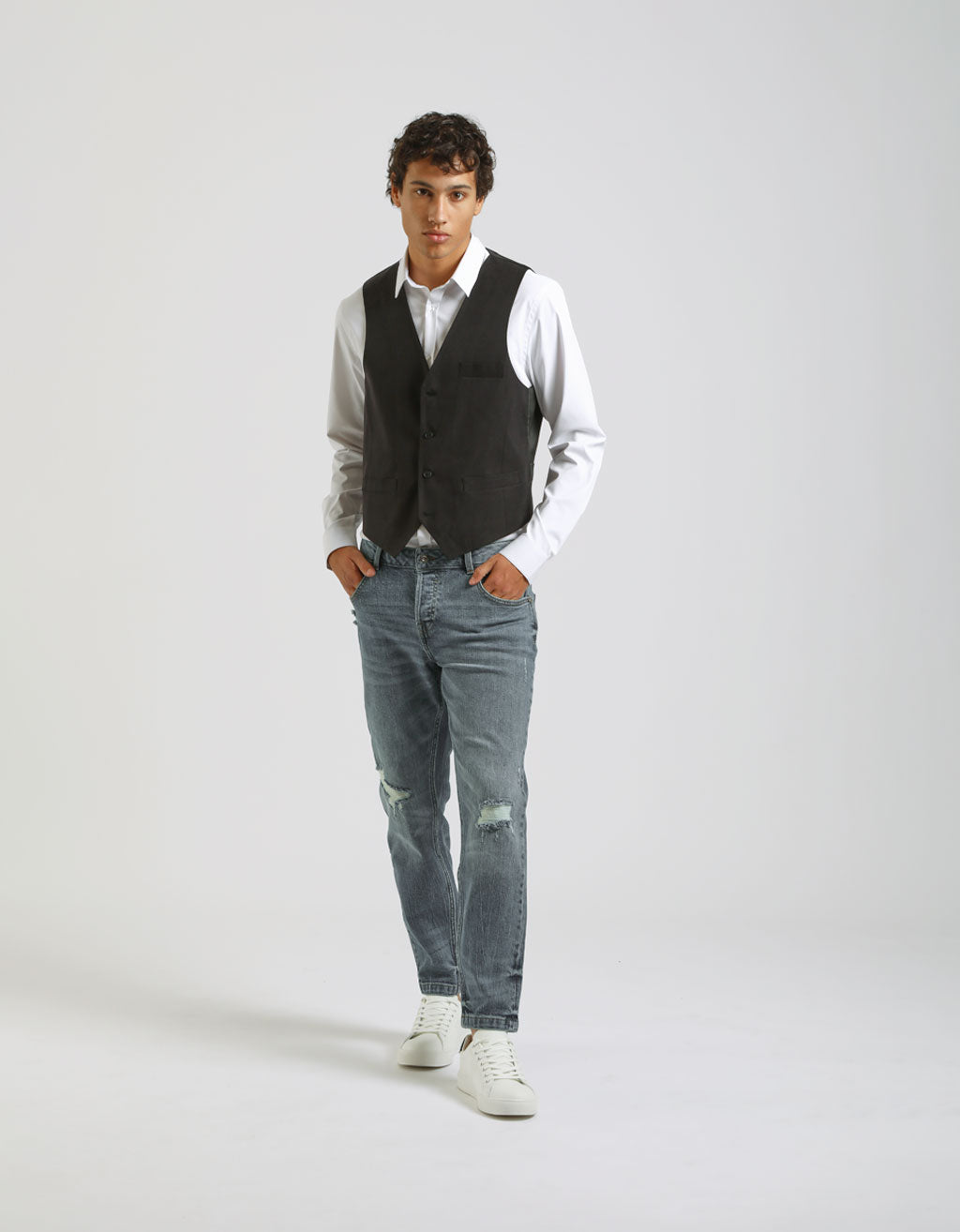 Gilet strutturato|Colore:Nero