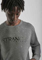 Felpa girocollo con stampa|Colore:Fango