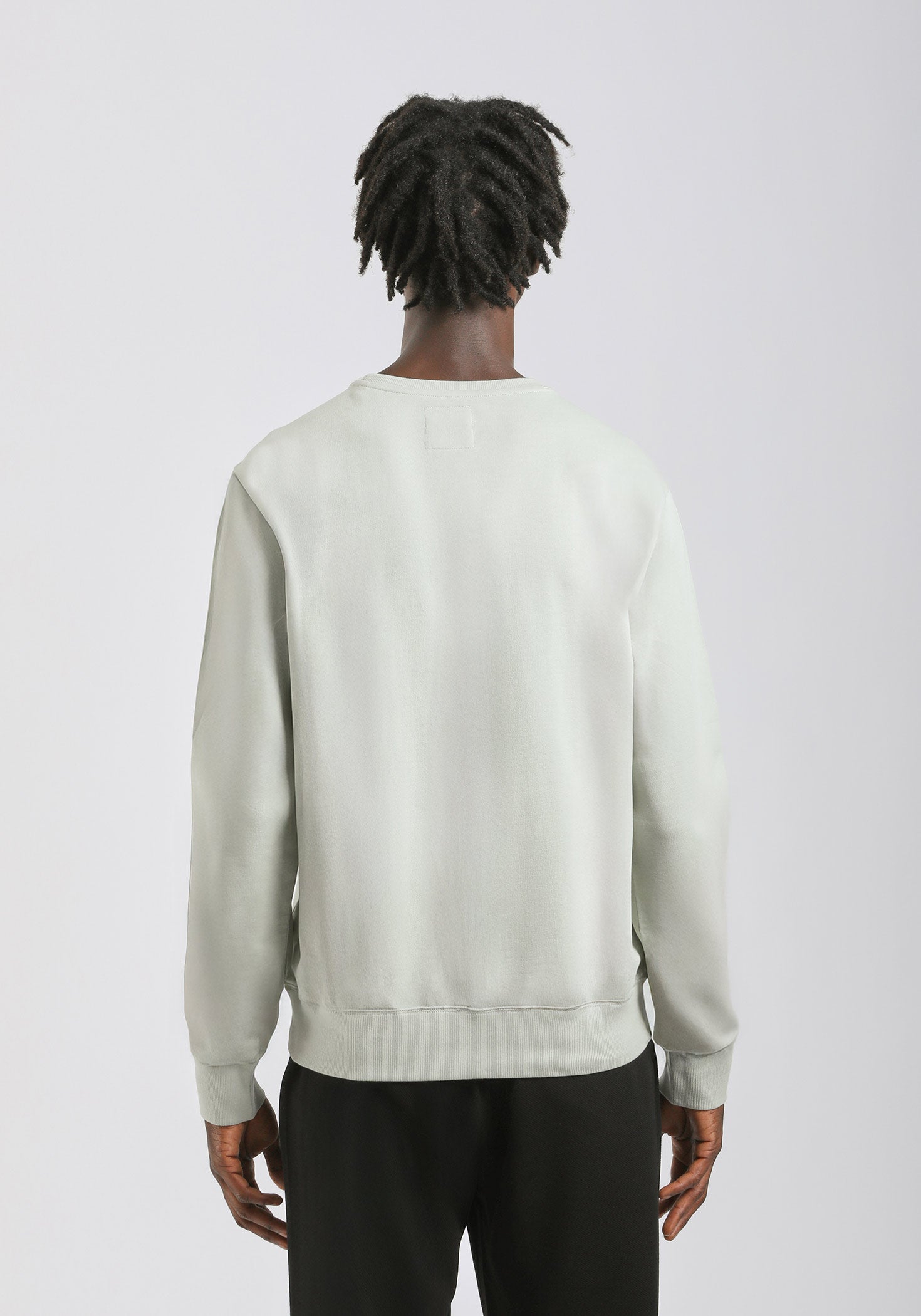 Felpa girocollo stampa a rilievo|Colore:Verde