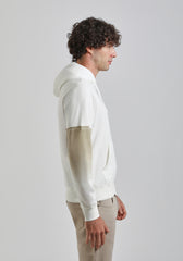 Felpa con cappuccio con stampa|Colore:Off white