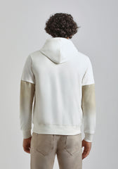 Felpa con cappuccio con stampa|Colore:Off white