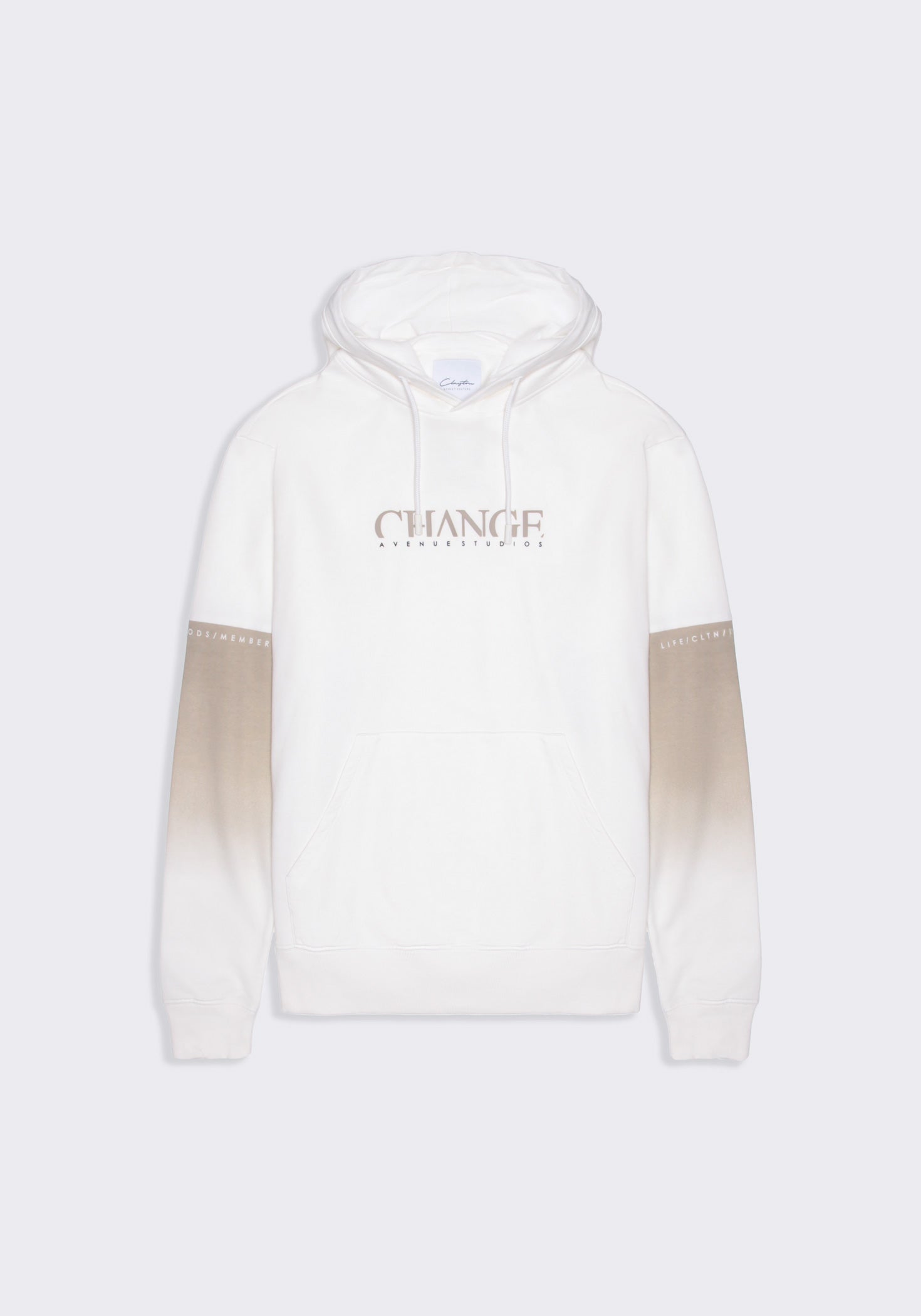 Felpa con cappuccio con stampa|Colore:Off white