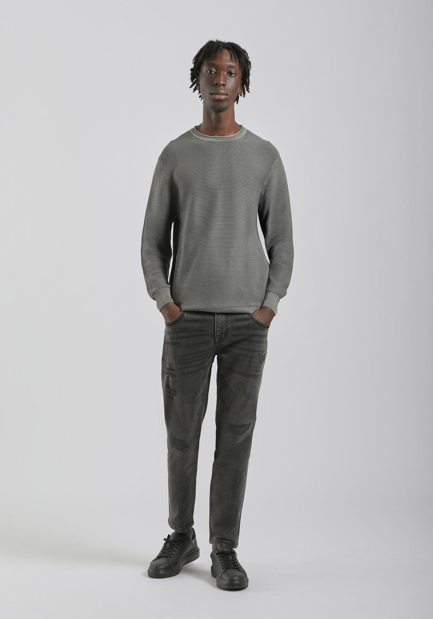 Maglia girocollo 100% cotone|Colore:Fango