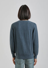 Maglia girocollo 100% cotone|Colore:Denim