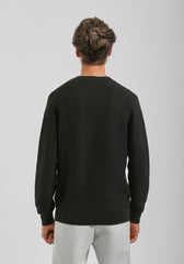 Maglia girocollo strutturato|Colore:Nero