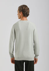 Maglia girocollo strutturato|Colore:Verde