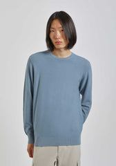 Maglia girocollo in cotone|Colore:Ciano