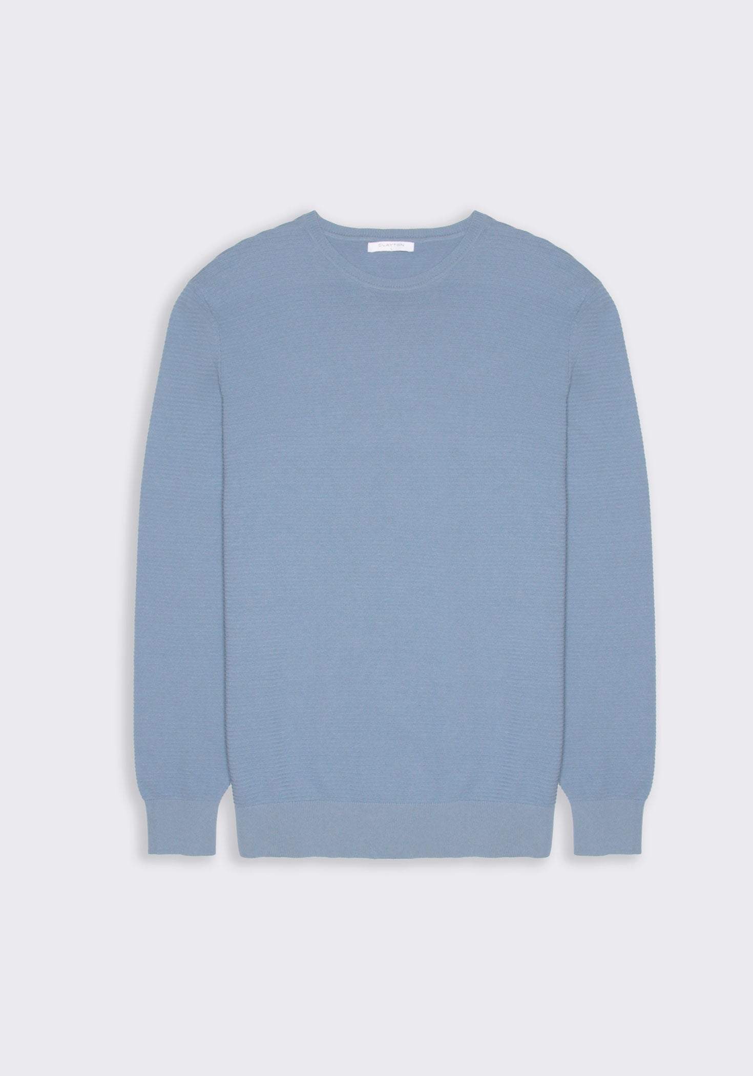 Maglia girocollo in cotone|Colore:Ciano