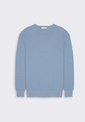 Maglia girocollo in cotone|Colore:Ciano