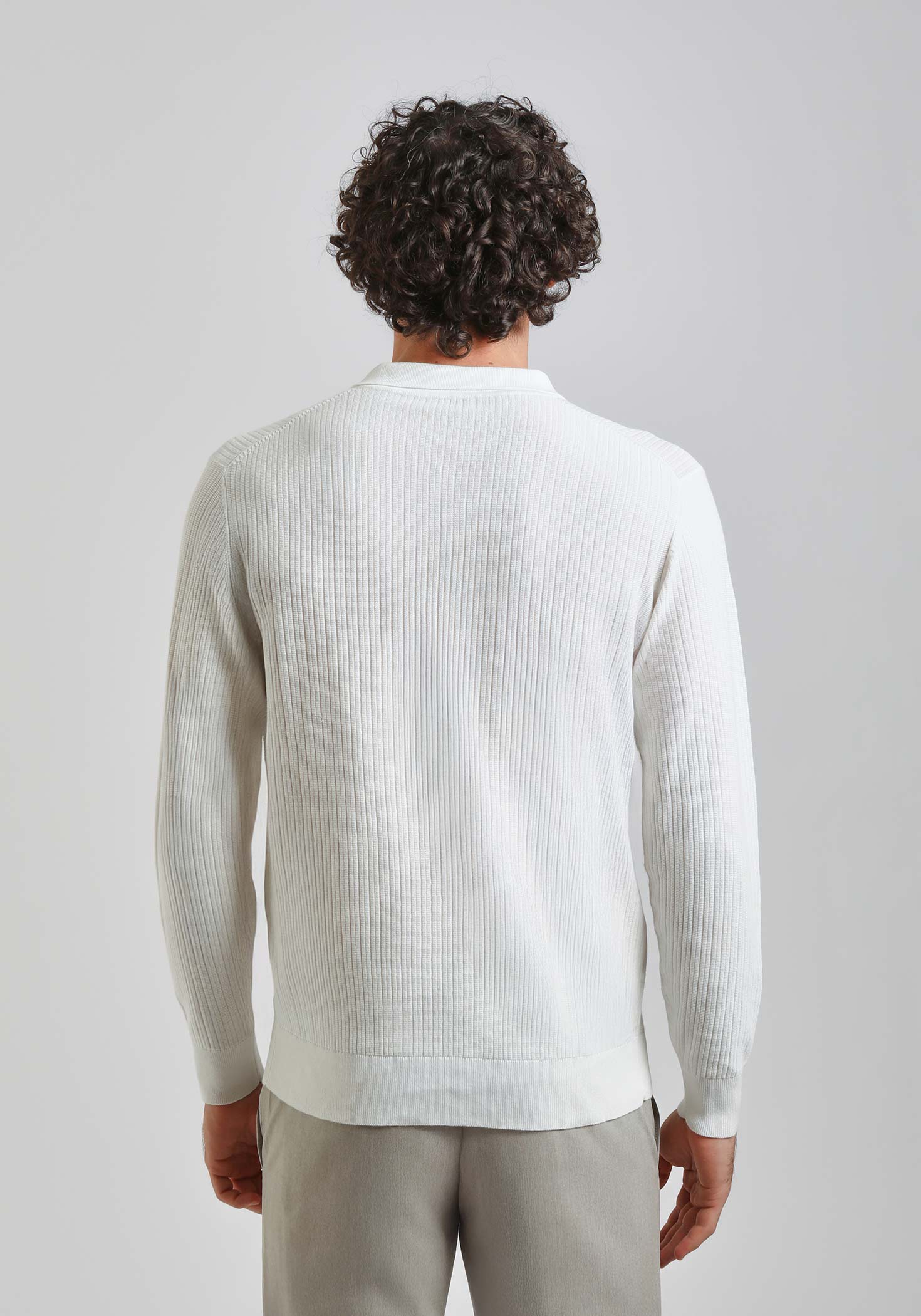 Polo manica lunga|Colore:Ecrù