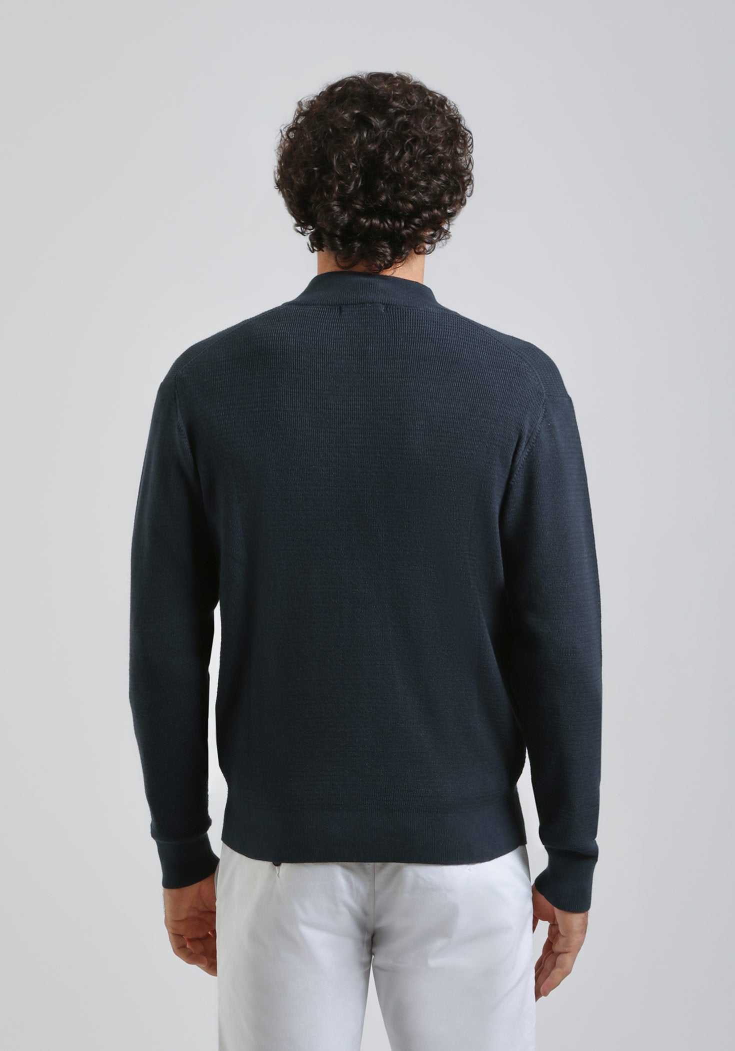 Cardigan con zip|Colore:Avion
