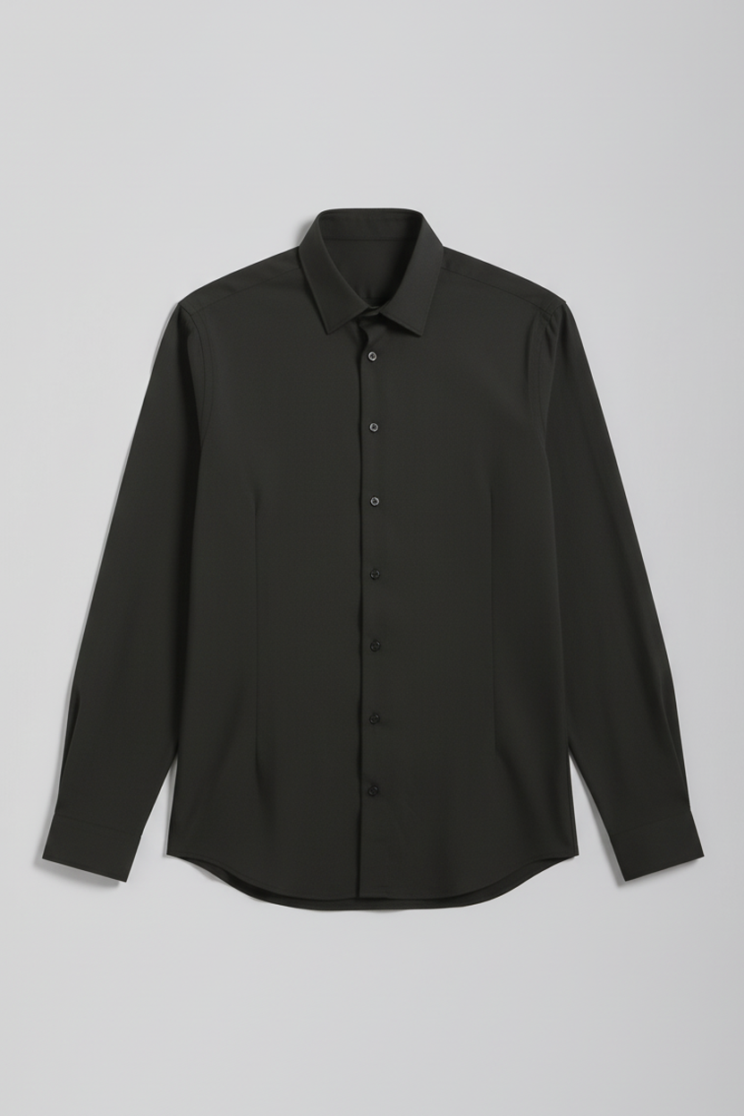Camicia easy care|Colore:Nero
