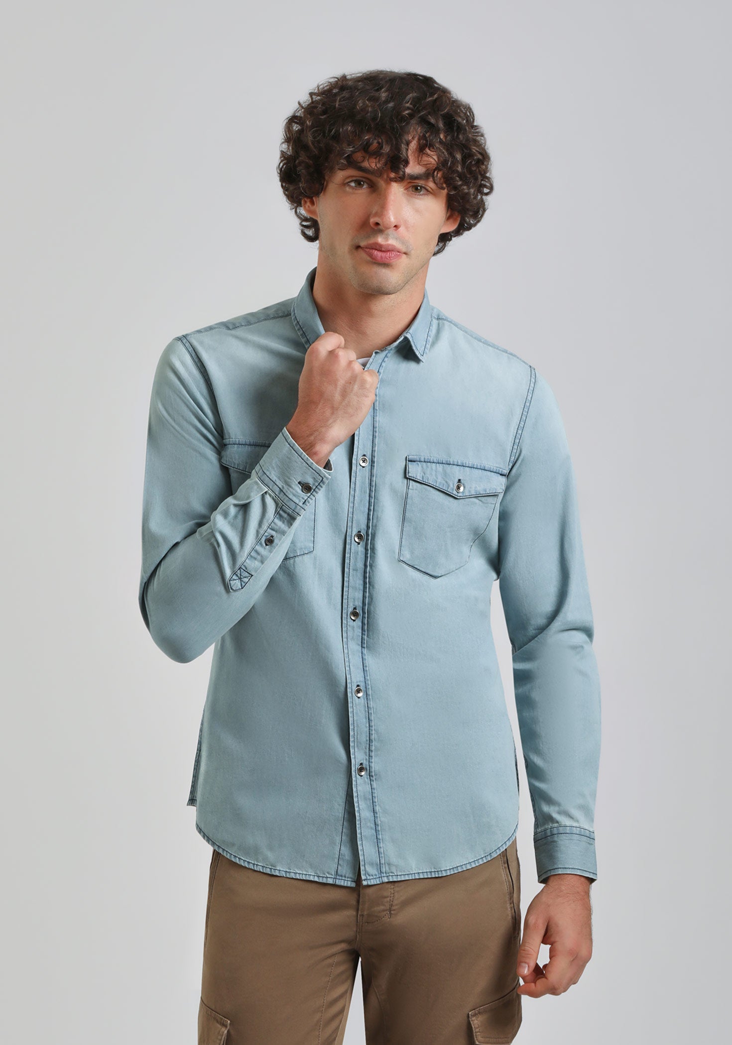 Camicia di jeans|Colore:Jeans