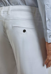 Pantaloni chino in cotone|Colore:Bianco