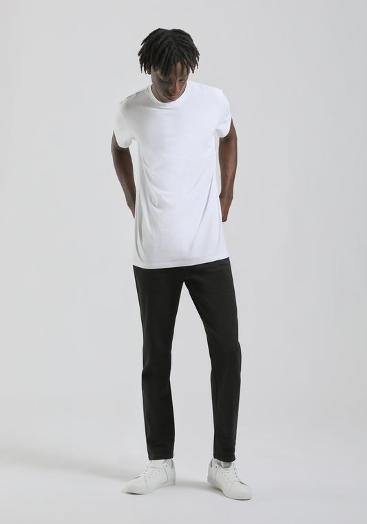 Pantaloni cinque tasche in cotone|Colore:Nero