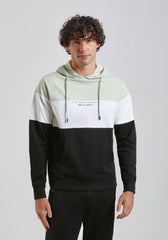 Felpa con cappuccio colorblock|Colore:Verde