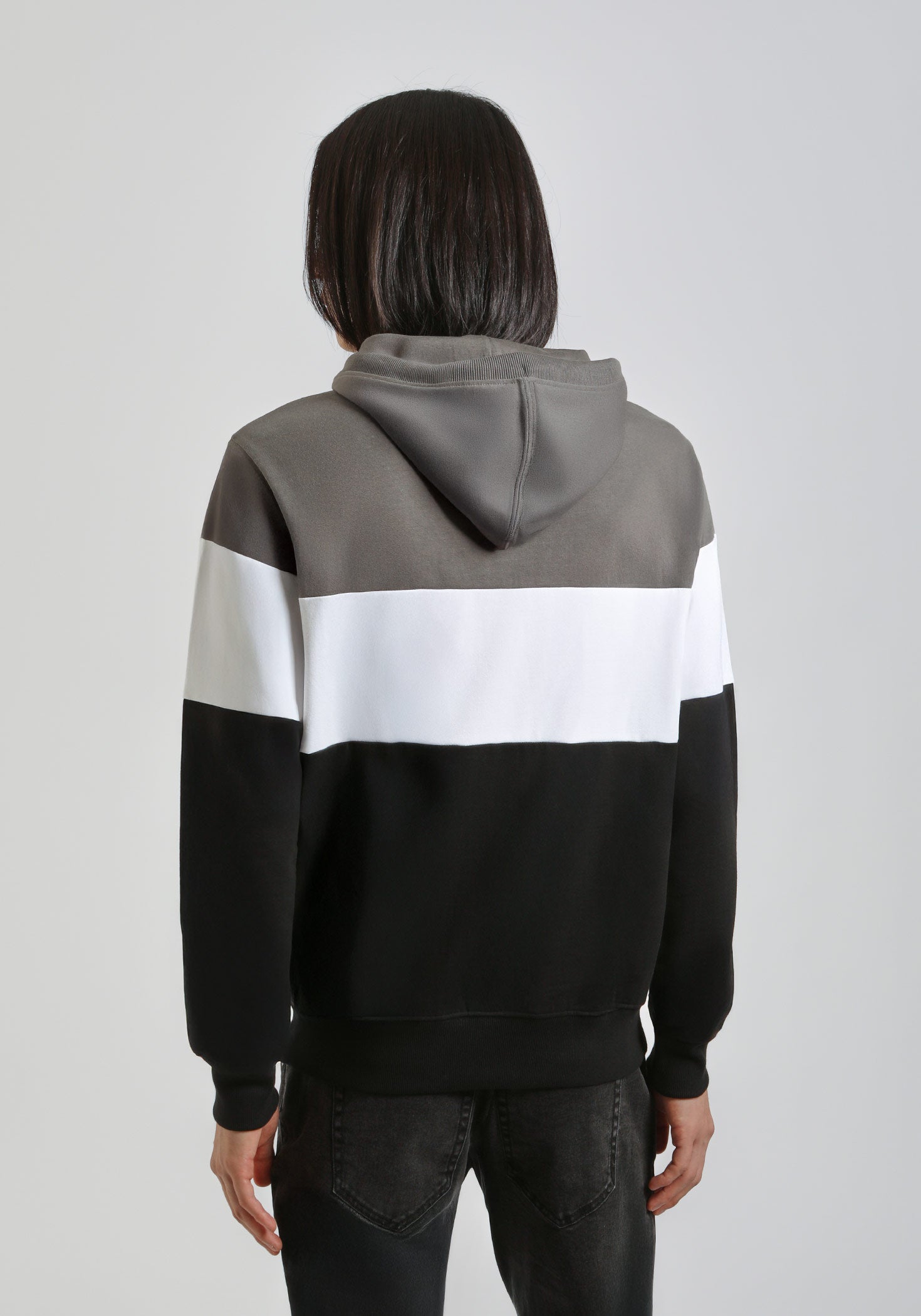 Felpa con cappuccio colorblock|Colore:Fango