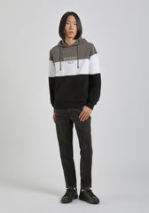 Felpa con cappuccio colorblock|Colore:Fango