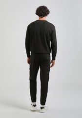 Jogger in felpa con tasconi|Colore:Nero