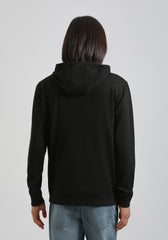 Felpa zip con cappuccio|Colore:Nero