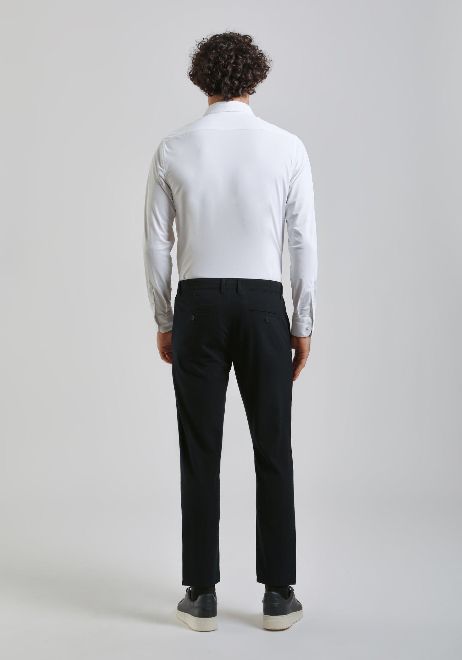 Pantaloni chino misto viscosa|Colore:Blue