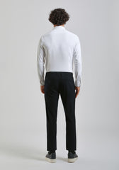 Pantaloni chino misto viscosa|Colore:Blue