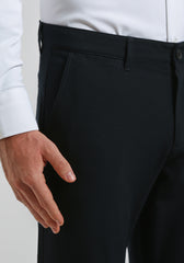 Pantaloni chino misto viscosa|Colore:Blue