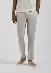 Pantaloni chino misto viscosa|Colore:Ecrù