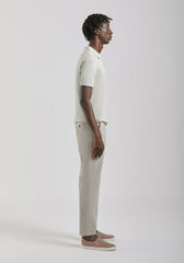 Pantaloni chino misto viscosa|Colore:Ecrù