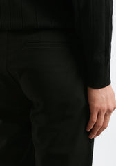 Pantaloni chino misto viscosa|Colore:Nero