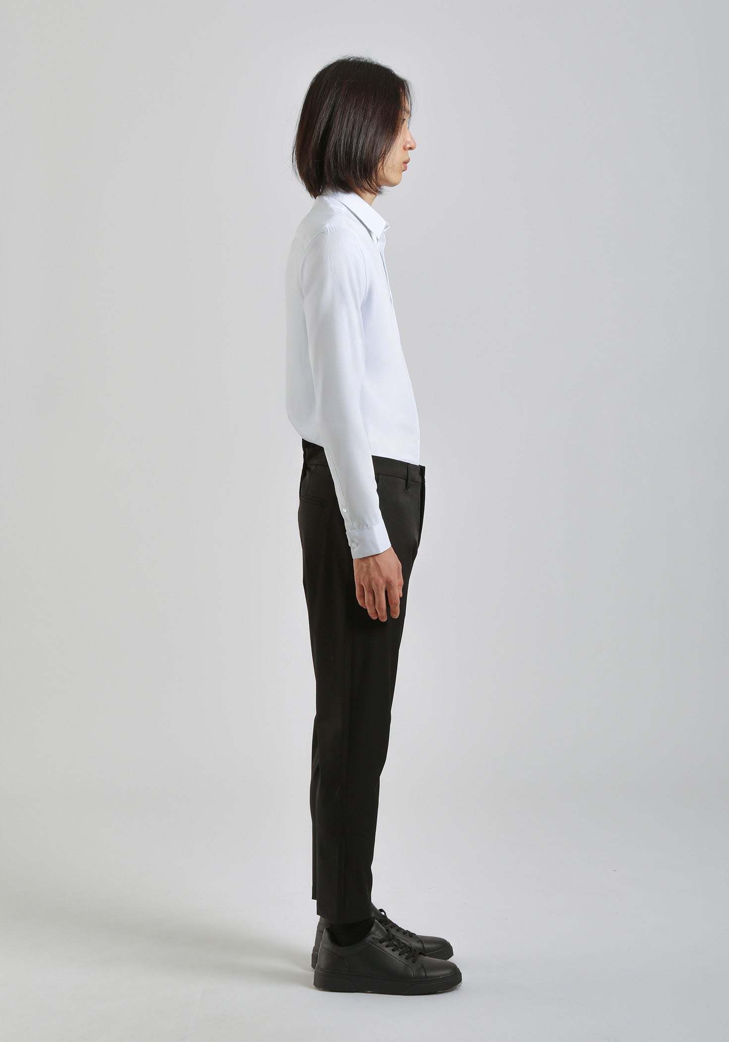 Pantaloni chino in nylon|Colore:Nero