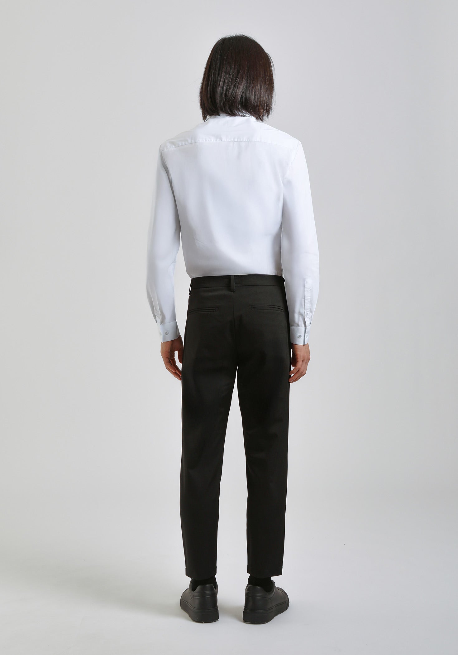Pantaloni chino in nylon|Colore:Nero