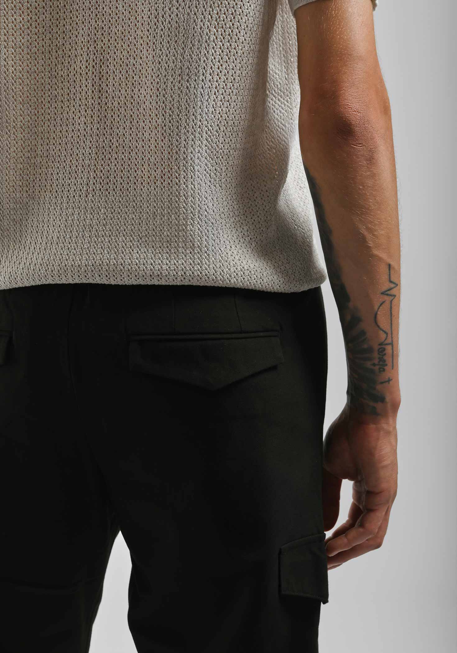 Pantaloni cargo|Colore:Nero