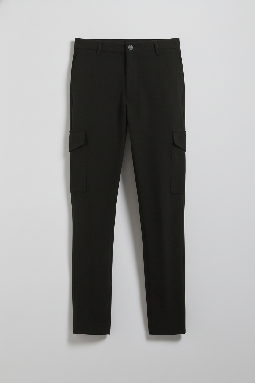 Pantaloni cargo|Colore:Nero