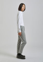 Pantaloni chino con fantasia a quadri|Colore:Grigio