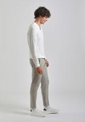 Pantaloni chino con fantasia|Colore:Sabbia