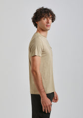 T-shirt con taschino|Colore:Beige