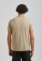 T-shirt con taschino|Colore:Beige