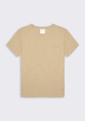T-shirt con taschino|Colore:Beige
