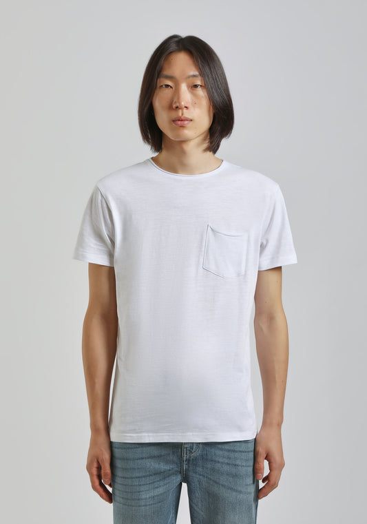 T-shirt con taschino|Colore:Bianco