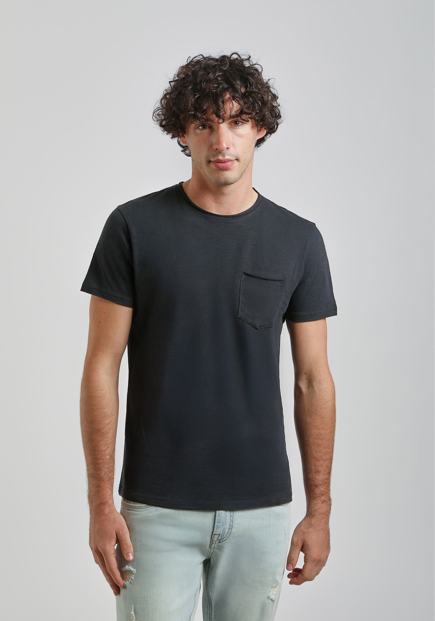 T-shirt con taschino|Colore:Blue