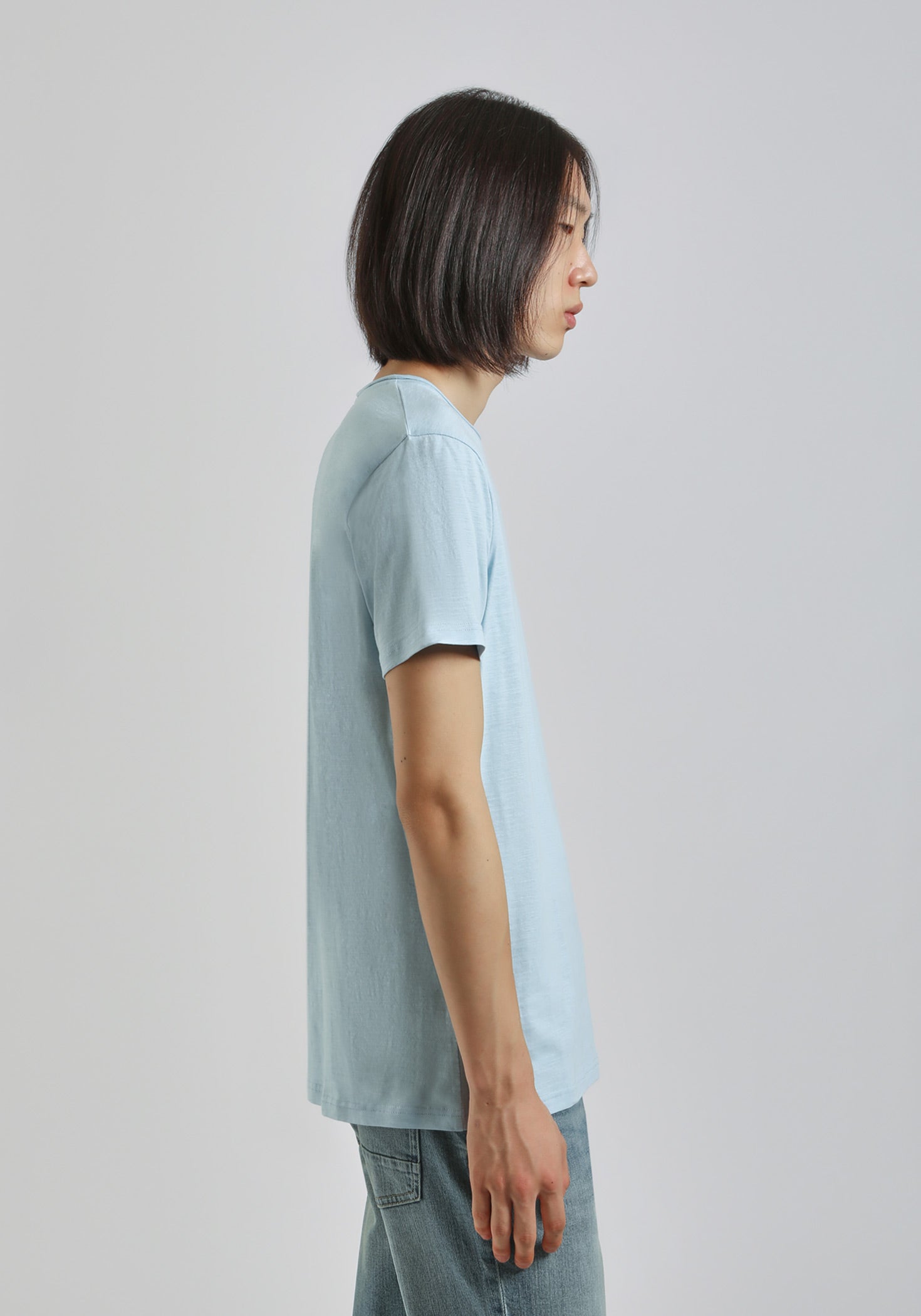 T-shirt con taschino|Colore:Cielo