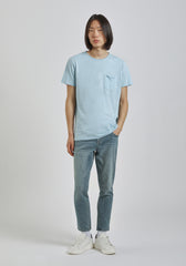 T-shirt con taschino|Colore:Cielo