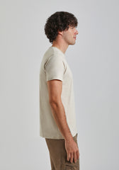 T-shirt con taschino|Colore:Ecrù