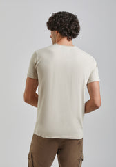 T-shirt con taschino|Colore:Ecrù