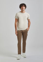 T-shirt con taschino|Colore:Ecrù