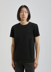 T-shirt con taschino|Colore:Nero
