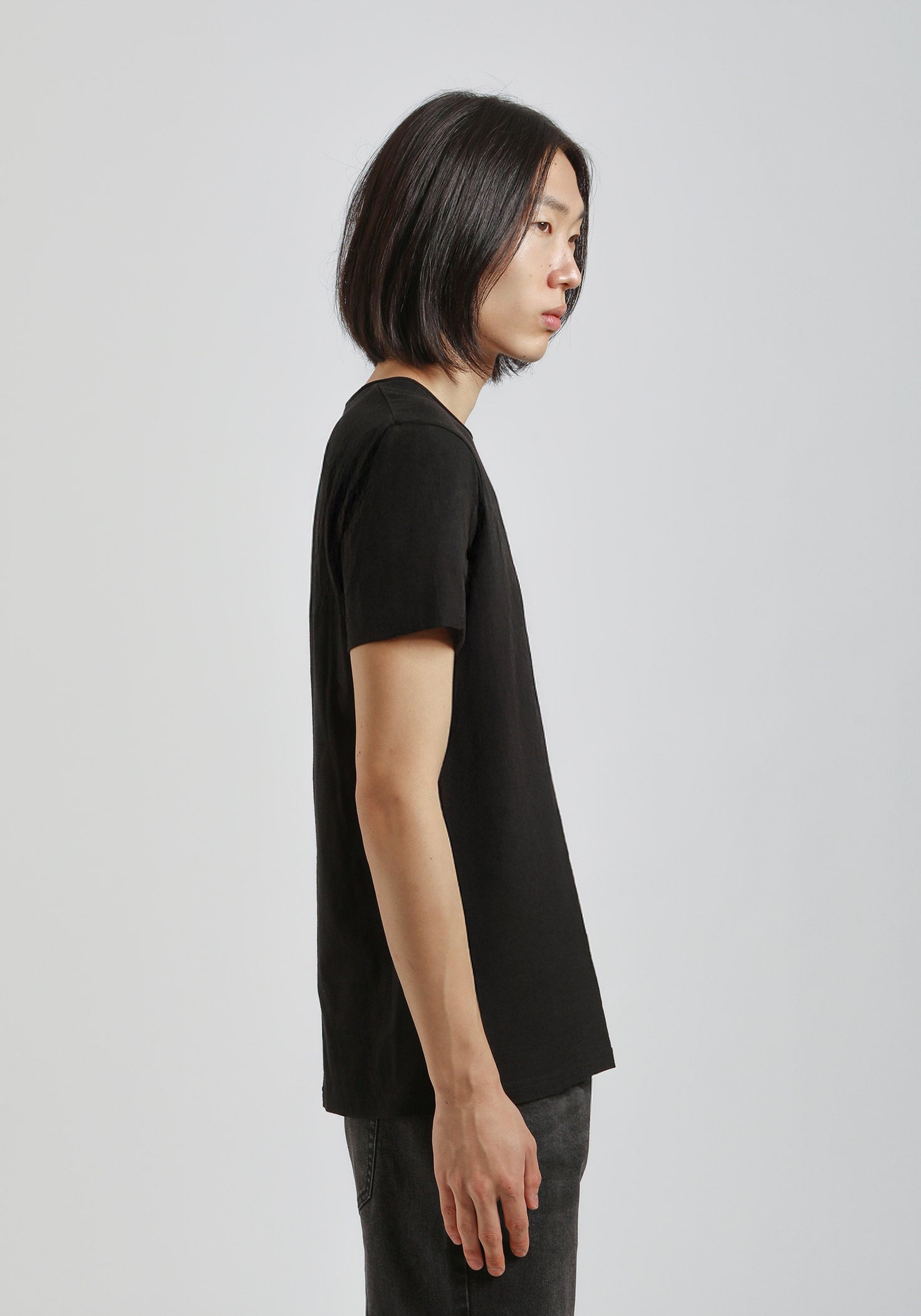 T-shirt con taschino|Colore:Nero